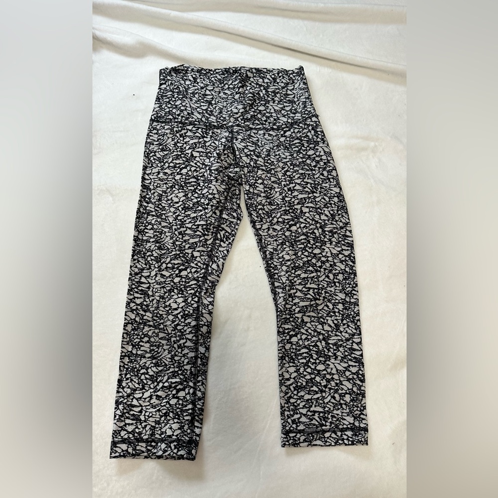 lululemon athletica Black and White Patterned Leggings